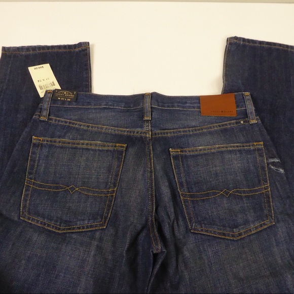 Lucky Brand 221 Original Straight Denim Jeans NWT Whiskered / Distressing - Picture 7 of 9